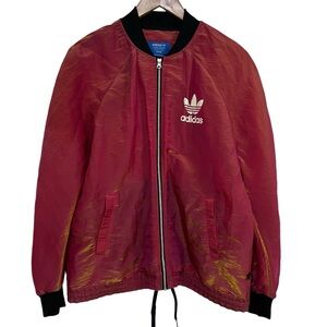 Adidas Rita Ora Space Shifter Full Zip BomberJacket Iridescent Holographic Small